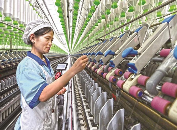 大生智慧纺纱工厂智造生产动能强劲